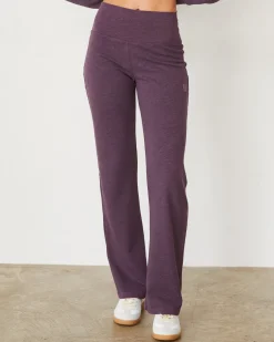 MONROW Original Fleece Flare Pant HEATHEREDGRAPE Store
